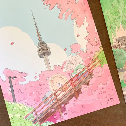 [ ARI ] Postcard - Hammy Seoul Journey: Cherry Blossom Breeze