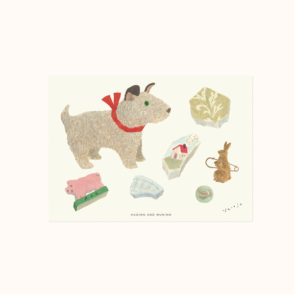 [ Huginn&Muninn ] Postcard - Vintage market