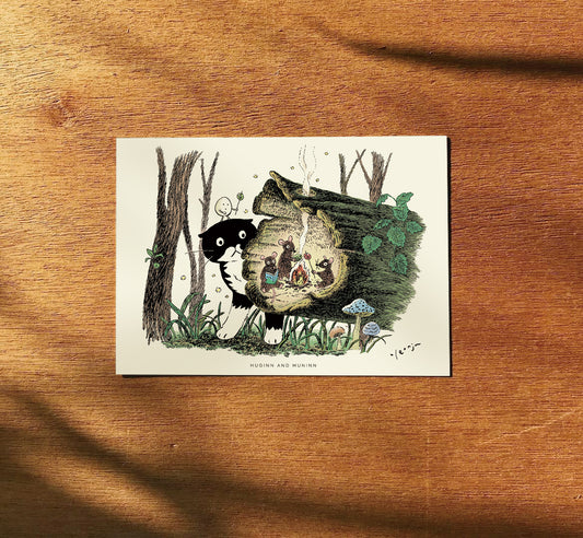 [ Huginn&Muninn ] Postcard - Campfire