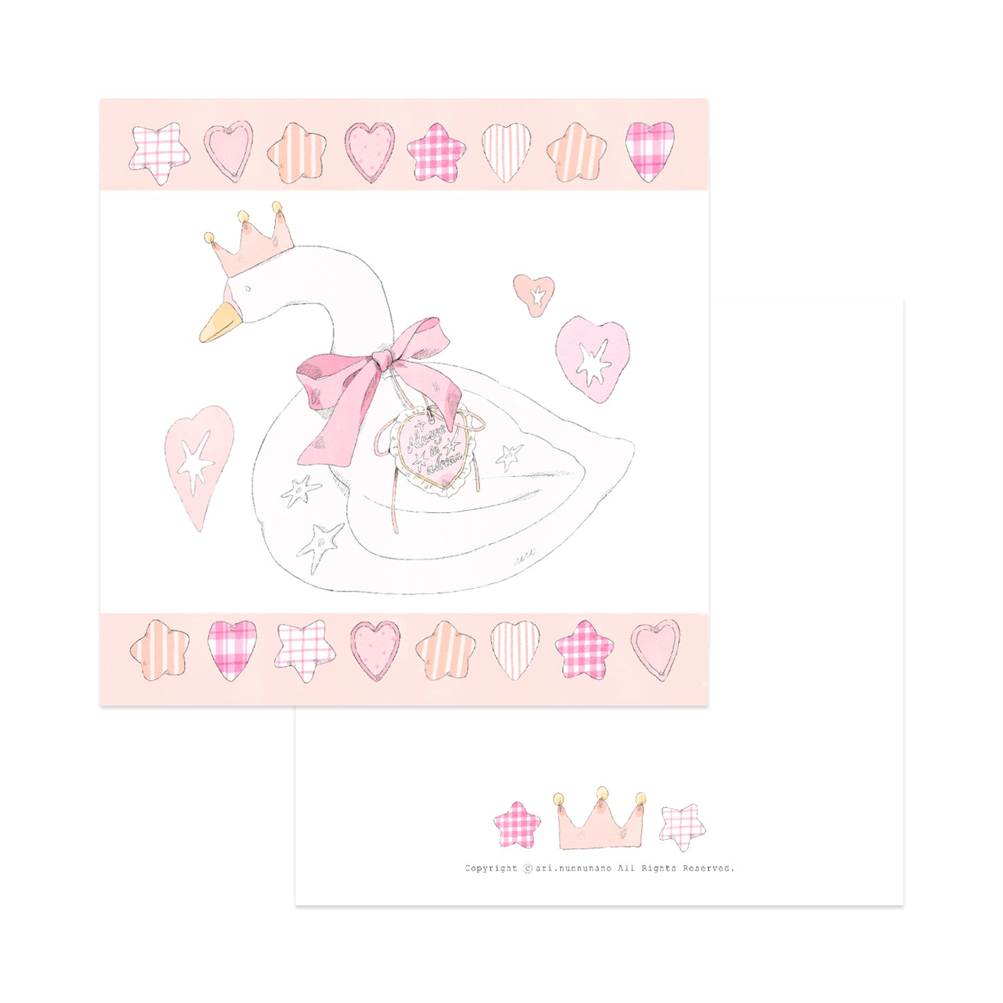 [ ARI ] Postcard - The Swan Plush