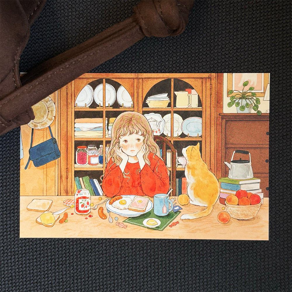 [ yoovora ] Postcard - Waiting Cat