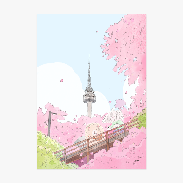[ ARI ] Postcard - Hammy Seoul Journey: Cherry Blossom Breeze