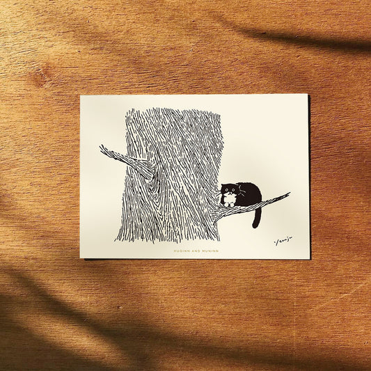 [ Huginn&Muninn ] Postcard - Mo on the Tree