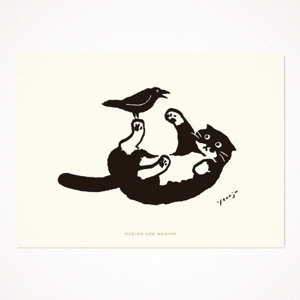 [ Huginn&Muninn ] Postcard - Playful Mo