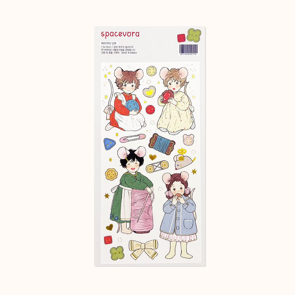 [ yoovora ] Sticker - Various Buttons