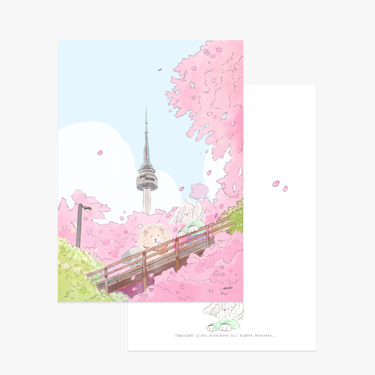 [ ARI ] Postcard - Hammy Seoul Journey: Cherry Blossom Breeze
