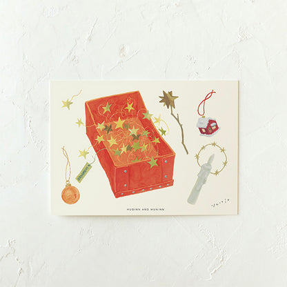 [ Huginn&Muninn ] Postcard - Ornament02