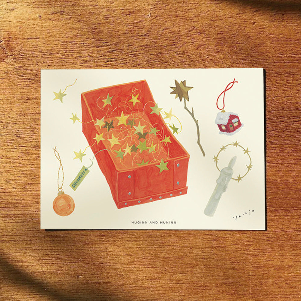 [ Huginn&Muninn ] Postcard - Ornament02