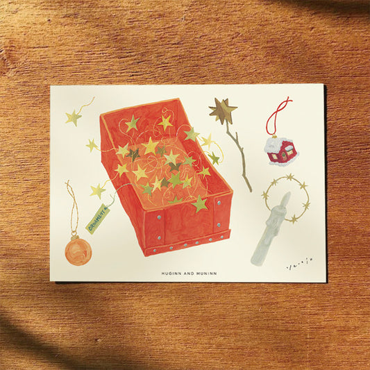 [ Huginn&Muninn ] Postcard - Ornament02