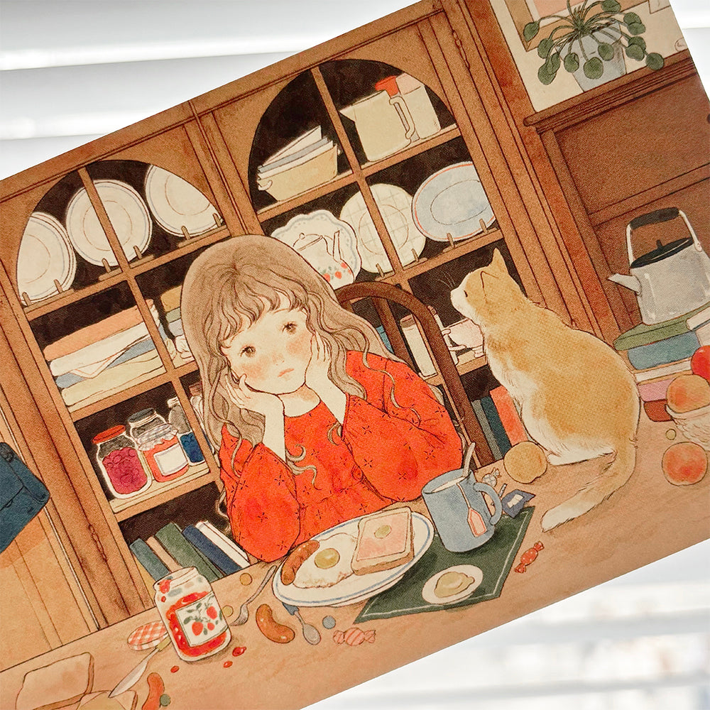 [ yoovora ] Postcard - Waiting Cat
