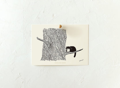 [ Huginn&Muninn ] Postcard - Mo on the Tree