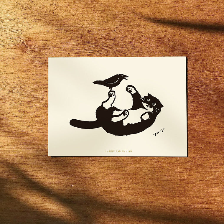 [ Huginn&Muninn ] Postcard - Playful Mo