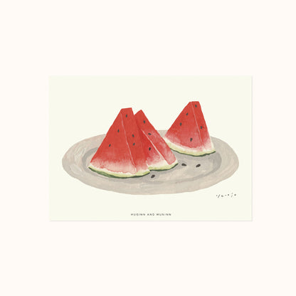 [ Huginn&Muninn ] Postcard - Water melon