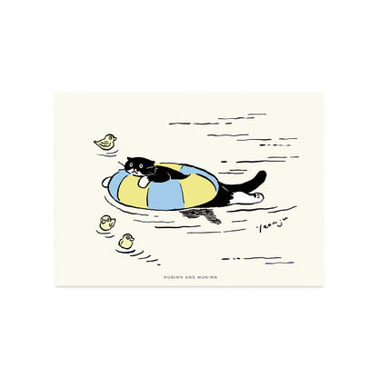 [ Huginn&Muninn ] Postcard - Swimming
