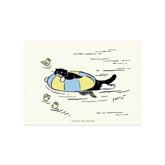 [ Huginn&Muninn ] Postcard - Swimming