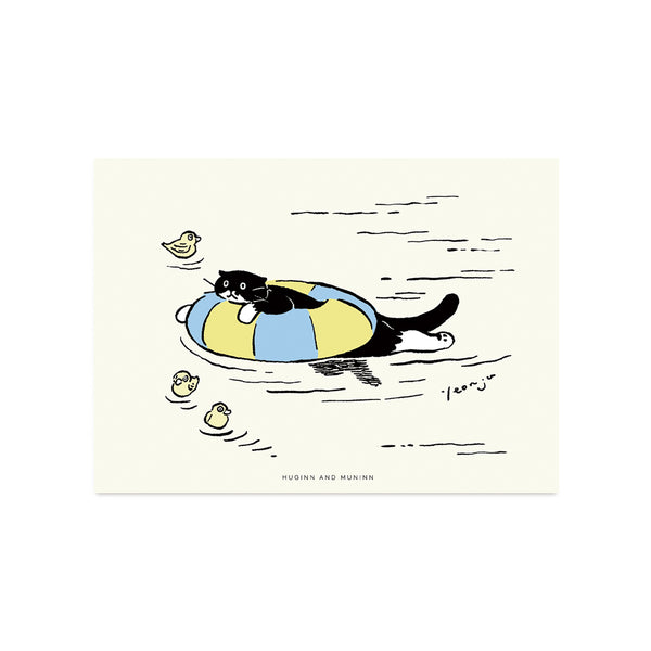 [ Huginn&Muninn ] Postcard - Swimming