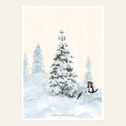 [ Huginn&Muninn ] Postcard - Snowy day