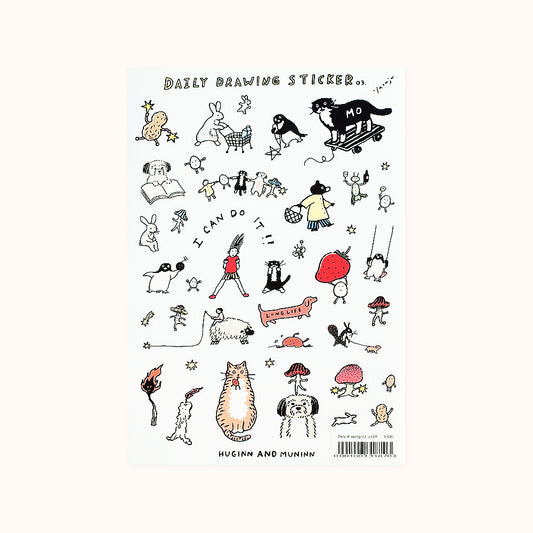 [ Huginn&Muninn ] Sticker - Daily drawing ver.3