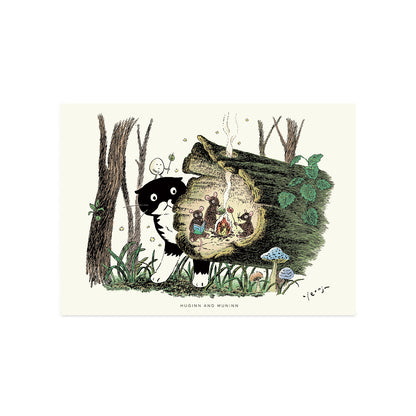 [ Huginn&Muninn ] Postcard - Campfire