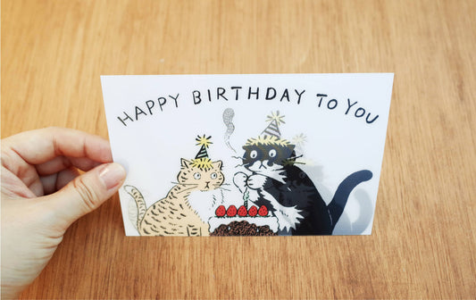 [ Huginn&Muninn ] Lenticular Postcard - HBD