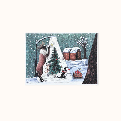 [ Huginn&Muninn ] Postcard - Winter Village