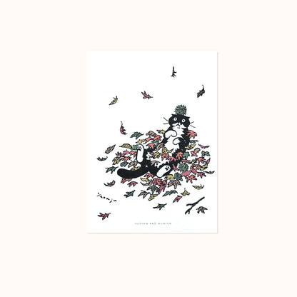 [ Huginn&Muninn ] Postcard - Autums leaves