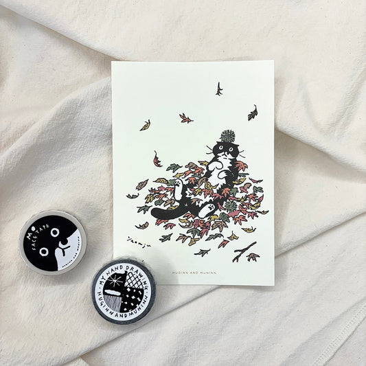 [ Huginn&Muninn ] Postcard - Autums leaves