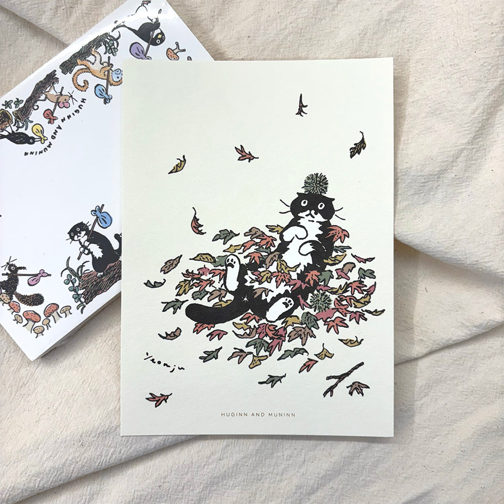 [ Huginn&Muninn ] Postcard - Autums leaves