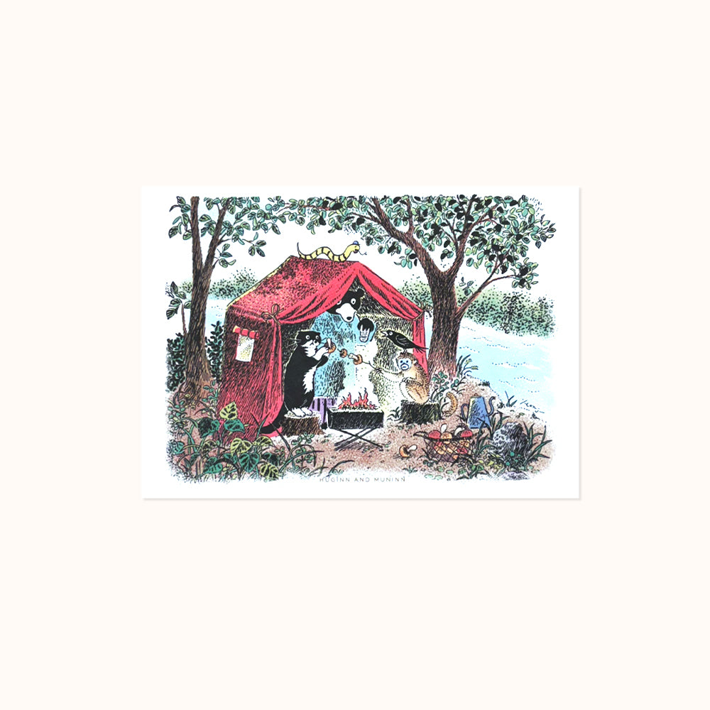 [ Huginn&Muninn ] Postcard - Camping