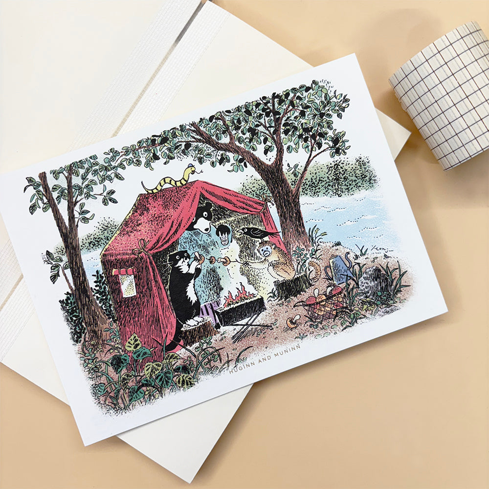[ Huginn&Muninn ] Postcard - Camping