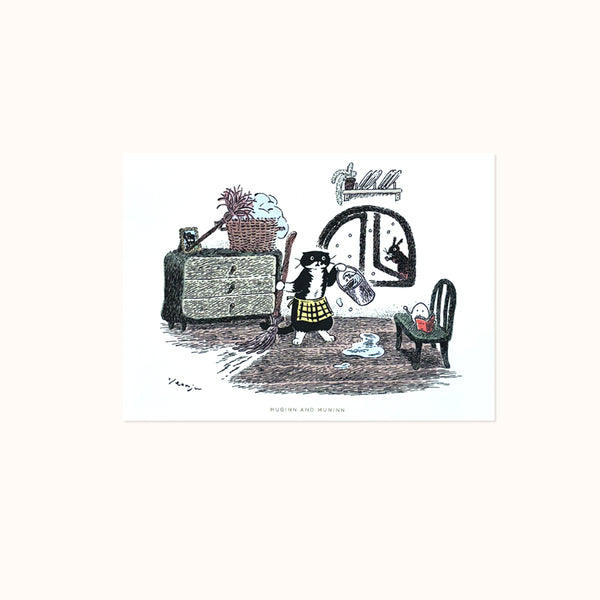 [ Huginn&Muninn ] Postcard - Clean up