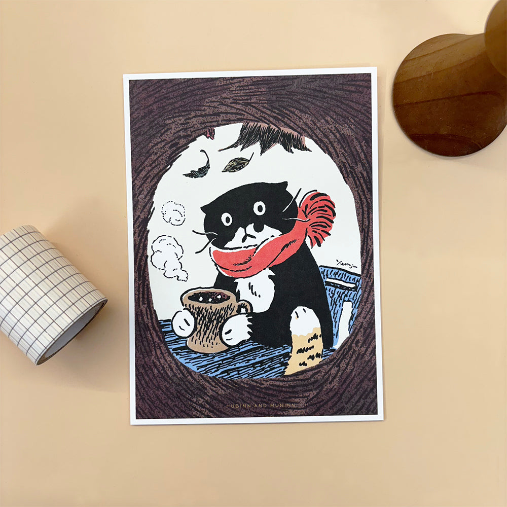 [ Huginn&Muninn ] Postcard - Cocoa