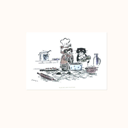[ Huginn&Muninn ] Postcard - Cooking ver.01