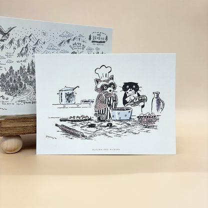 [ Huginn&Muninn ] Postcard - Cooking ver.01