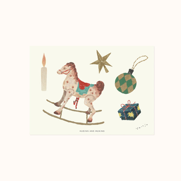 [ Huginn&Muninn ] Postcard - Ornament01