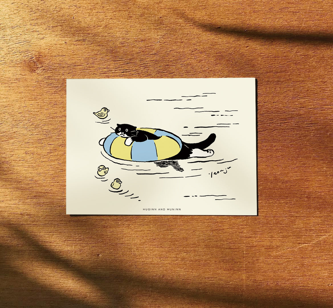 [ Huginn&Muninn ] Postcard - Swimming