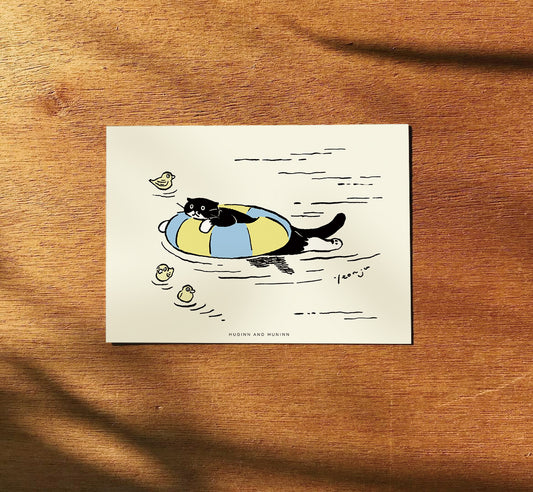 [ Huginn&Muninn ] Postcard - Swimming