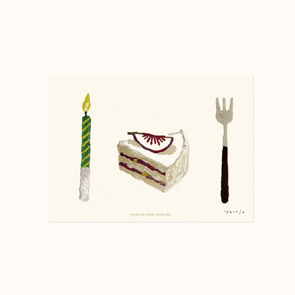 [ Huginn&Muninn ] Postcard - Fig cake