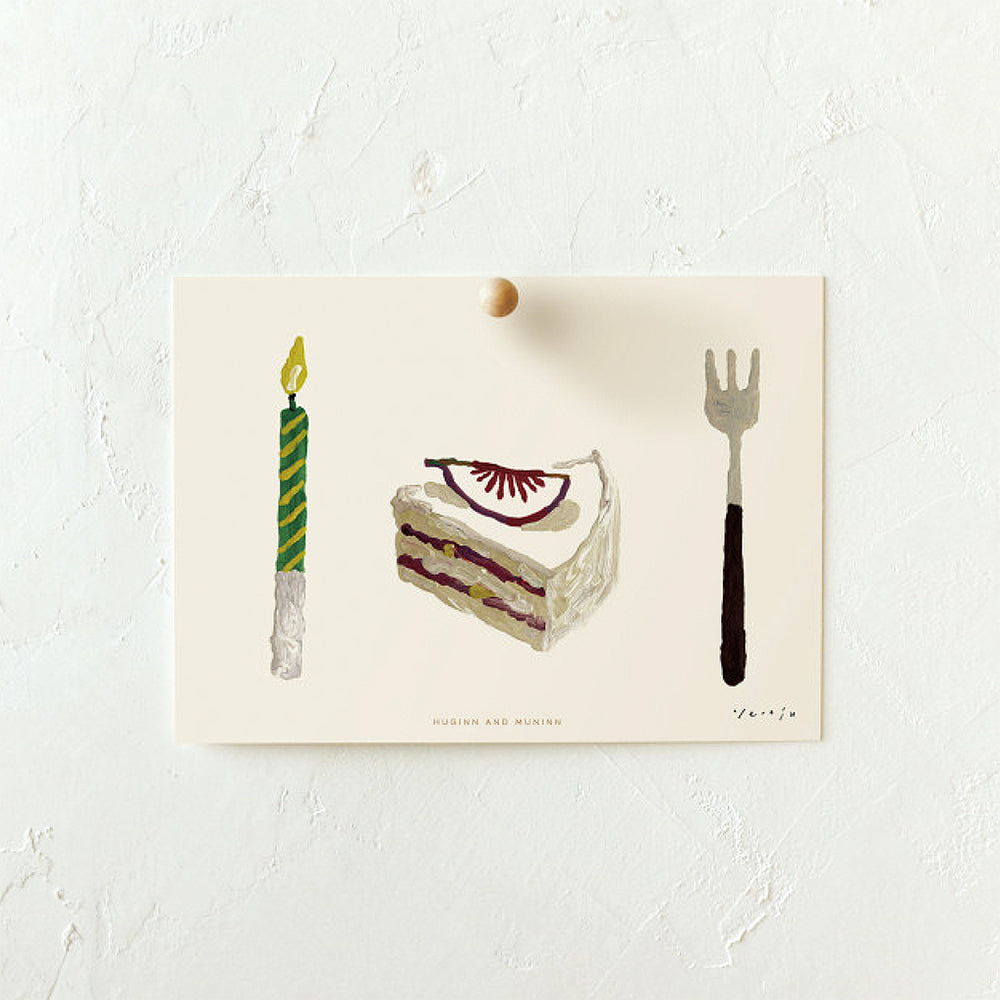 [ Huginn&Muninn ] Postcard - Fig cake