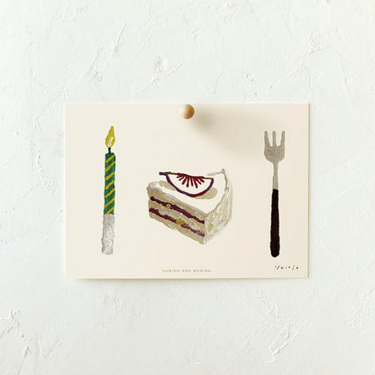 [ Huginn&Muninn ] Postcard - Fig cake