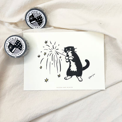 [ Huginn&Muninn ] Postcard - Fireworks