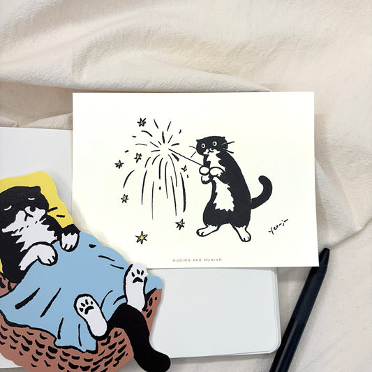 [ Huginn&Muninn ] Postcard - Fireworks