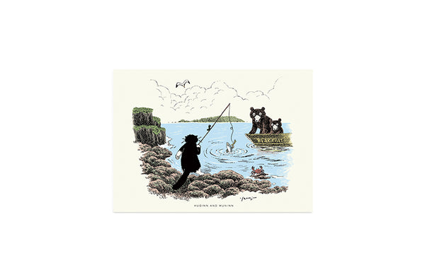 [ Huginn&Muninn ] Postcard - Fishing