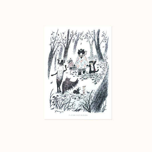 [ Huginn&Muninn ] Postcard - Forest friends