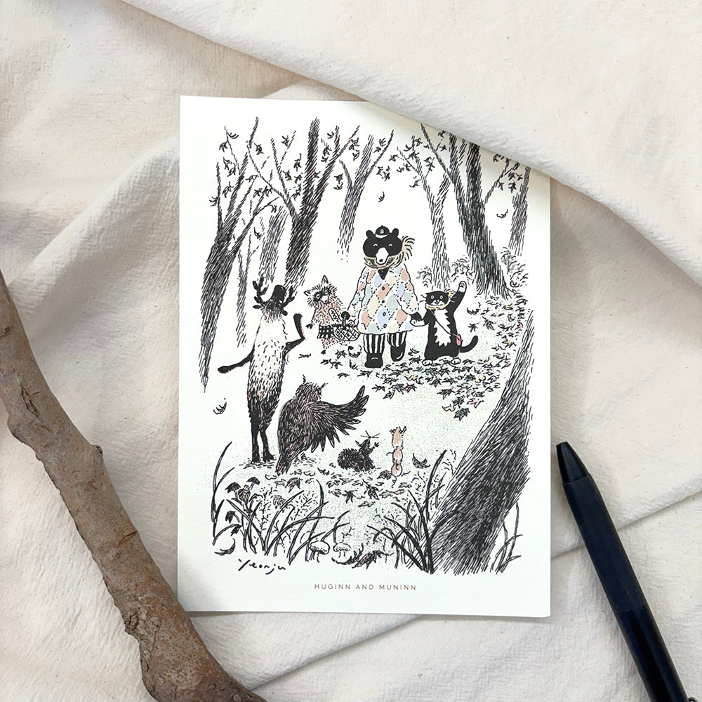 [ Huginn&Muninn ] Postcard - Forest friends
