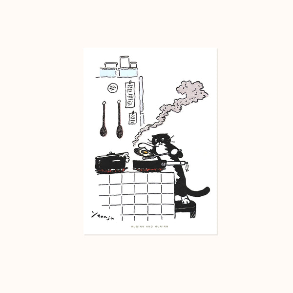 [ Huginn&Muninn ] Postcard - Fried egg