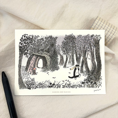 [ Huginn&Muninn ] Postcard - Going out