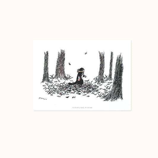 [ Huginn&Muninn ] Postcard - In the forest02