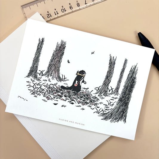 [ Huginn&Muninn ] Postcard - In the forest02
