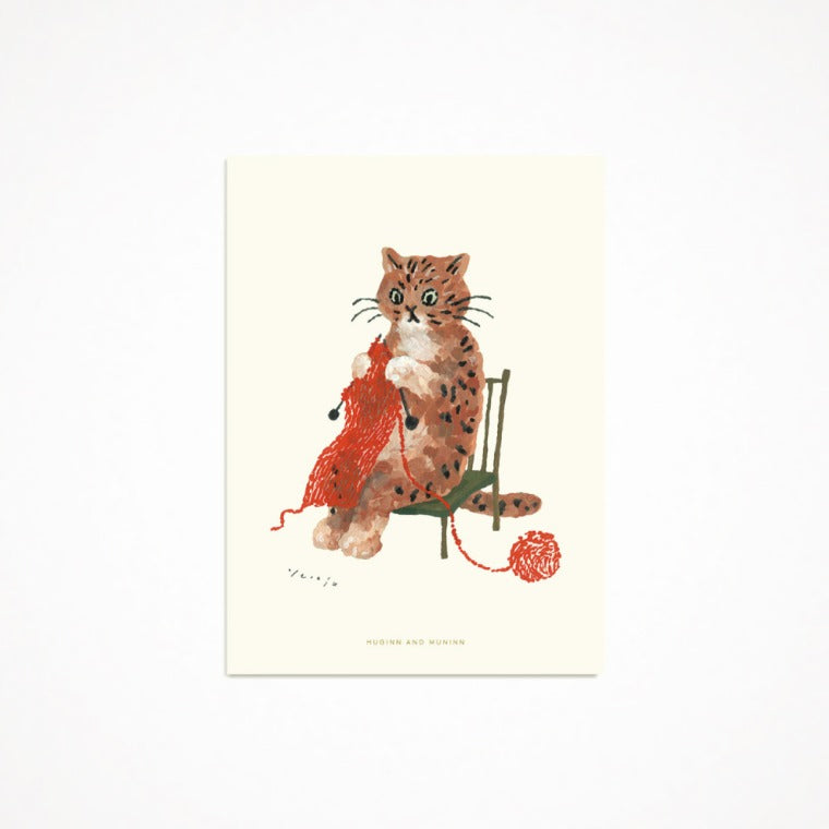 [ Huginn&Muninn ] Postcard - Knitter